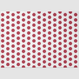 Rot gepunktet seidenpapier