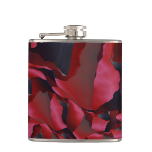 Rot geraubte Abstraktion Flachmann