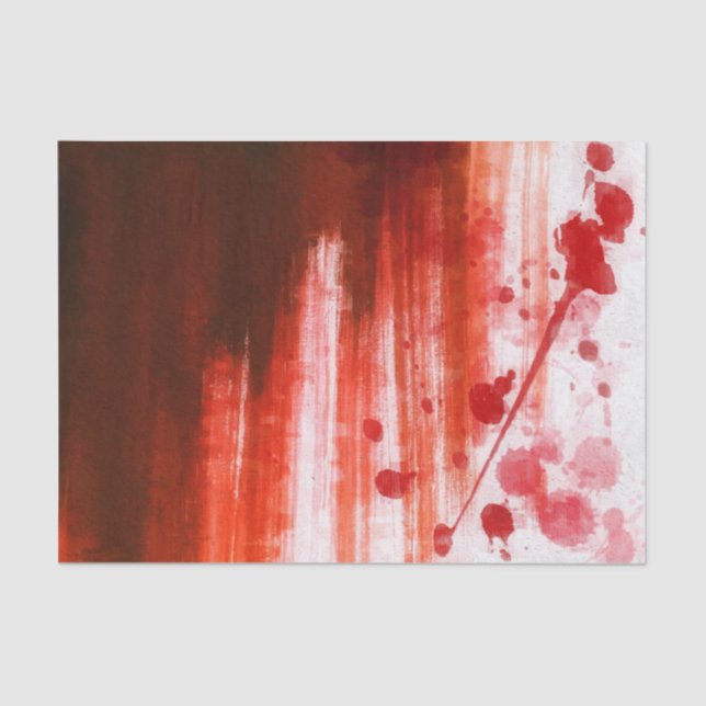 Rot gestains Halloween Seidenpapier (Vorderseite)