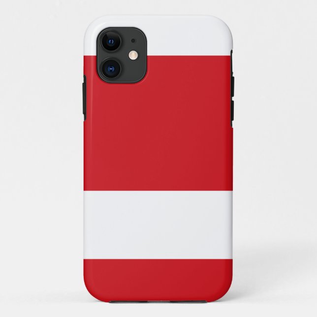 Rot gestreift Case-Mate iPhone hülle (Rückseite)