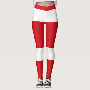 Rot gestreift leggings