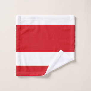 Rot gestreift waschlappen