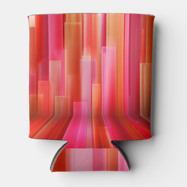 Rot gestreifte Innenarchitektur. Dosenkühler (Vorderseite)