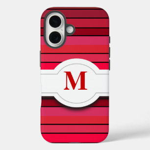 Rot gestreiftes Muster iPhone 5/5s Wallet Case
