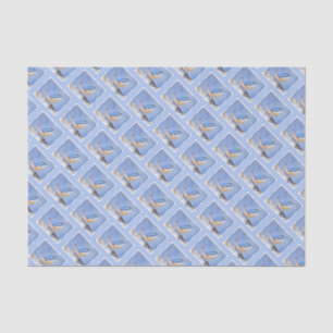 Rot gezapfte Nuthatch Malerei Original Vogelkunst Seidenpapier