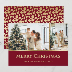 Rot Gold Sterne Foto Weihnachten