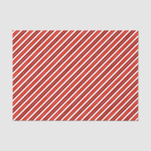 Rot, Gold und weiße Weihnachtsstreifen Seidenpapier