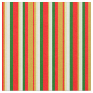 Rot, Goldenrod, Tan, Weiß und Dunkelgrün farbig Stoff