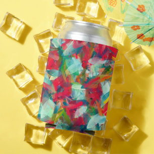 Rot-Grün-Blau-Gelbe Abstraktion Dosenkühler