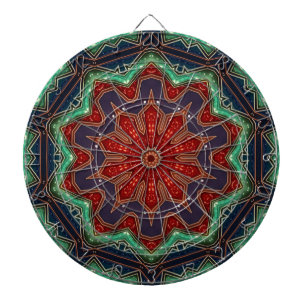 Rot Grün Dekoratives Dartboard Dartscheibe