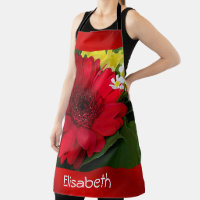 Rot, Grün, Gelb, Weiß, Blume, Blüte, Gerbera,