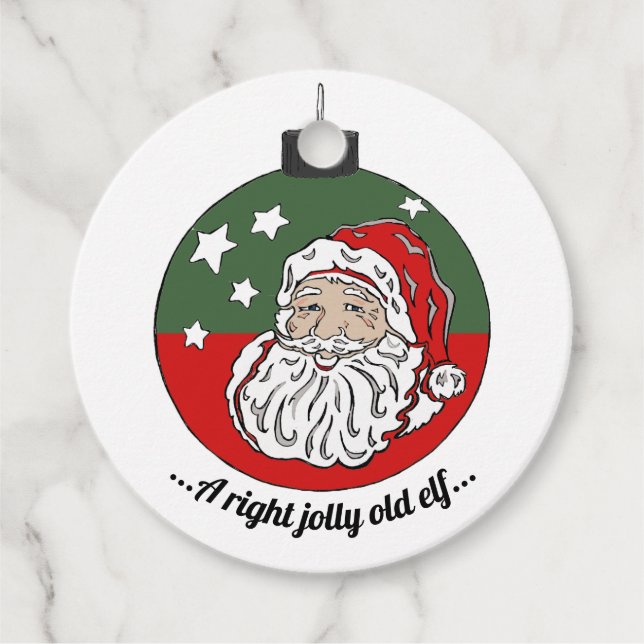 Rot / Grün Geschenkanhänger (Vorderseite)