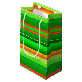 Rot-grün gestreiftes künstlerisches Muster Kleine Geschenktüte