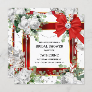 Rot-Grün-Glitzer-Bogen Diamant elegant elegant ele Einladung