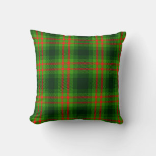 Rot Grün Kariertes Weihnachts-Tartan Muster Nahtlo Kissen