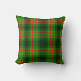 Rot Grün Kariertes Weihnachts-Tartan Muster Nahtlo Kissen