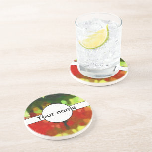 Rot-Grün-Malerei Untersetzer