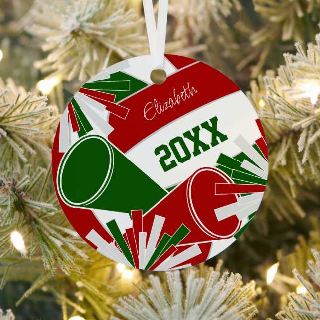 Rot grün oder ANY FARBEN Volleyball-Cheerleader Ornament Aus Metall (InSitu)