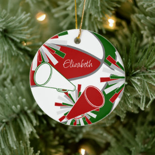 rot grün oder JEDEN FARBEN Basketball Cheerleaderi Keramik Ornament