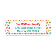 Rot-Grün-Text Holly-Bell-Strumpf-Muster