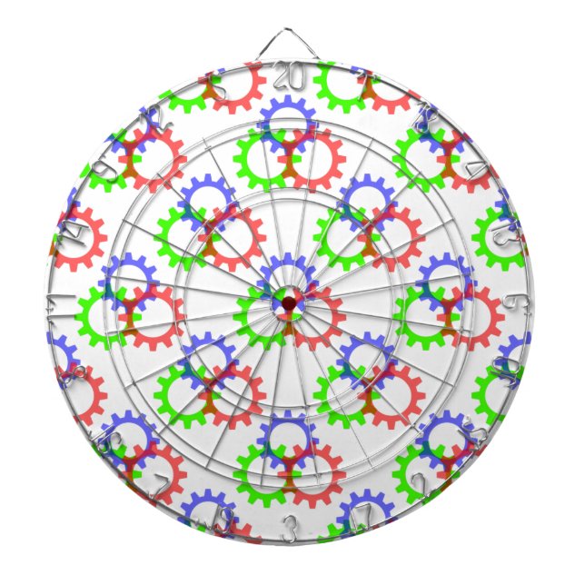 Rot, Grün und Blau Dartscheibe (vorne)