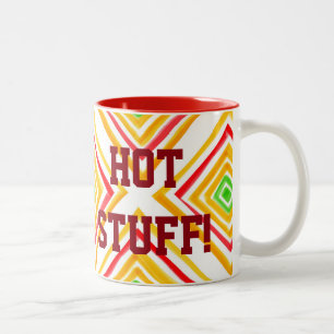 Rot grün und gelb zweifarbige tasse