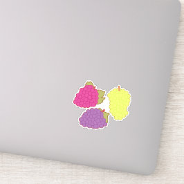 Rot, Grün und Lila Aufkleber