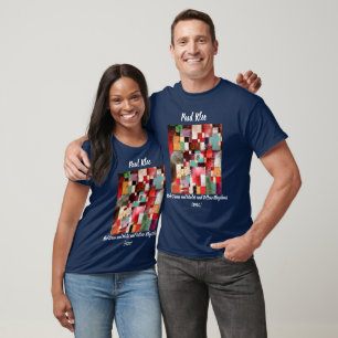 Rot grün und Violett und Gelb Rhythmen Paul Klee T-Shirt