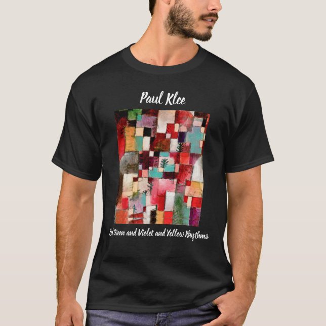 Rot-Grün- und Violett- und Gelbrhythmen Paul Klee T-Shirt (Vorderseite)