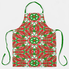 Rot, Grün und Weiß Schürze