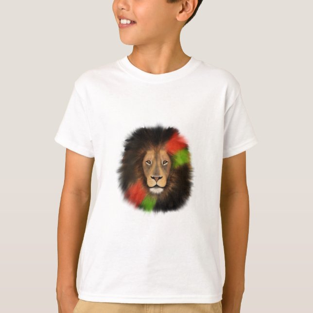 Rot-Grüne-Dschungelkatze T-Shirt (Vorderseite)