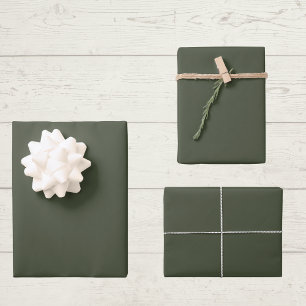 Rot grüne Farbe Geschenkpapier Set