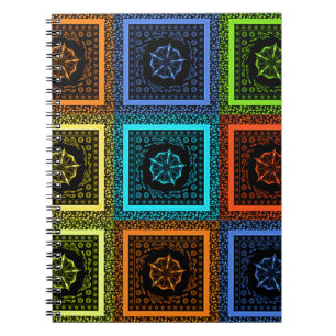 Rot-grüne Farben Notizblock