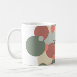 Rot-grüne Moleküle Kaffeetasse