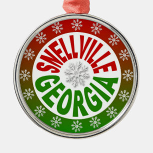 Rot-grüne Ornament von Snellville Georgia