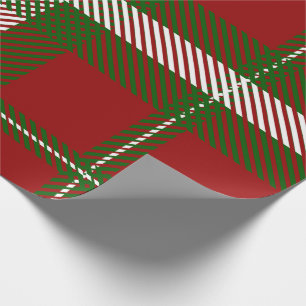 Rot-grüne Tartan-Geschenkverpackung Geschenkpapier