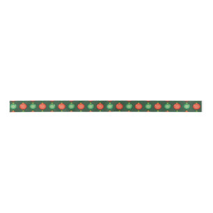 Rot grüne Weihnachtsbände Festliche Weihnachten We Satinband
