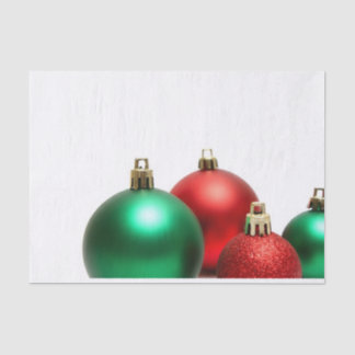 Rot + Grüne Weihnachtsschmuck Seidenpapier