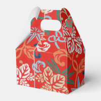 Rot-Hawaiianischer Kimono: Vintager Blumen