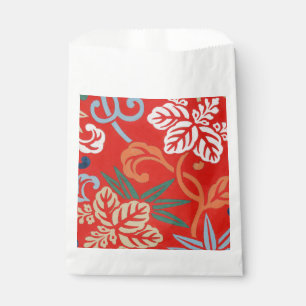 Rot-Hawaiianischer Kimono: Vintager Blumen Geschenktütchen