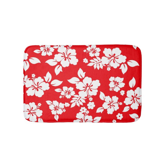 Rot-Hawaiisch Badematte (Vorderseite)