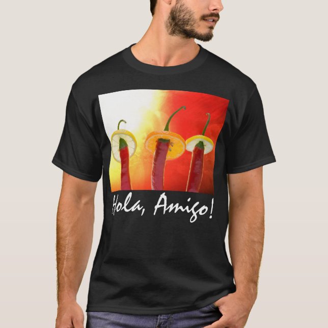 Rot, heiß, der Chili T-Shirt (Vorderseite)