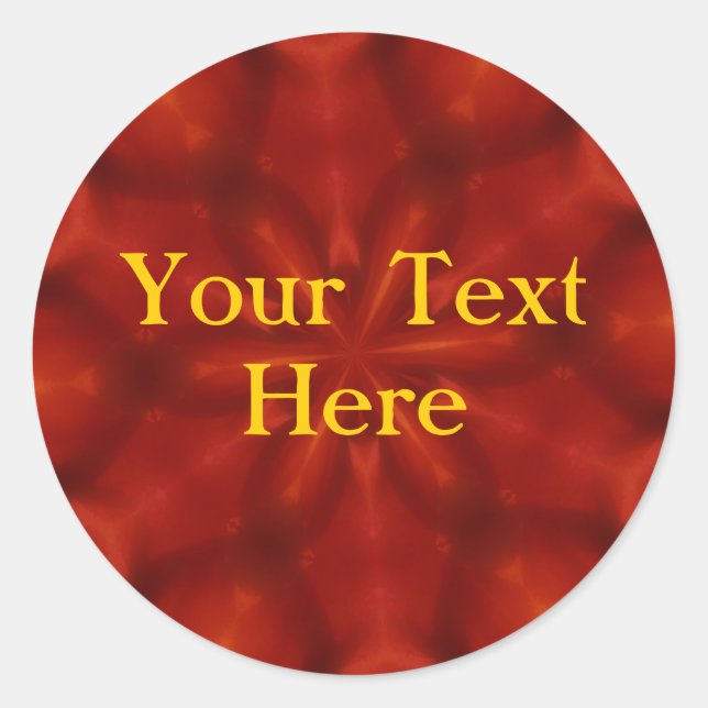 Rot-heiße Aufkleber (Vorderseite)