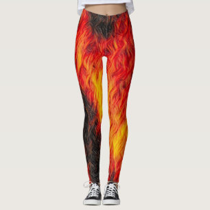 Rot - heiße Feuer-Leggings Leggings