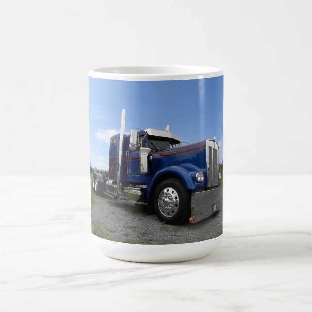 Rot - heiße u. blaue Kenworth Tasse (Mittel)