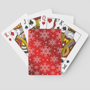 rot, hell, Stern, Stoff, Ornament, modern, Textil Spielkarten