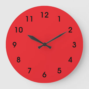 Rot, hellrot, einfarbig große wanduhr