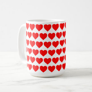 Rot-Herzen Designmuster Valentinstag Liebe Kaffeetasse