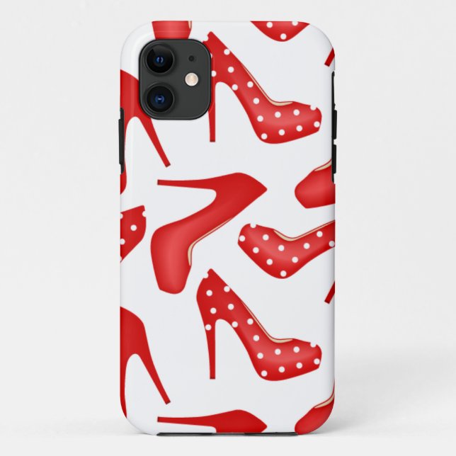 Rot-High-Heels Case-Mate iPhone Hülle (Rückseite)