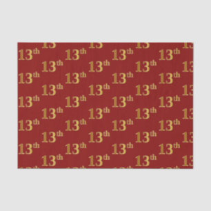 Rot, Imitate Gold 13. (Dreizehnte) Veranstaltung Seidenpapier